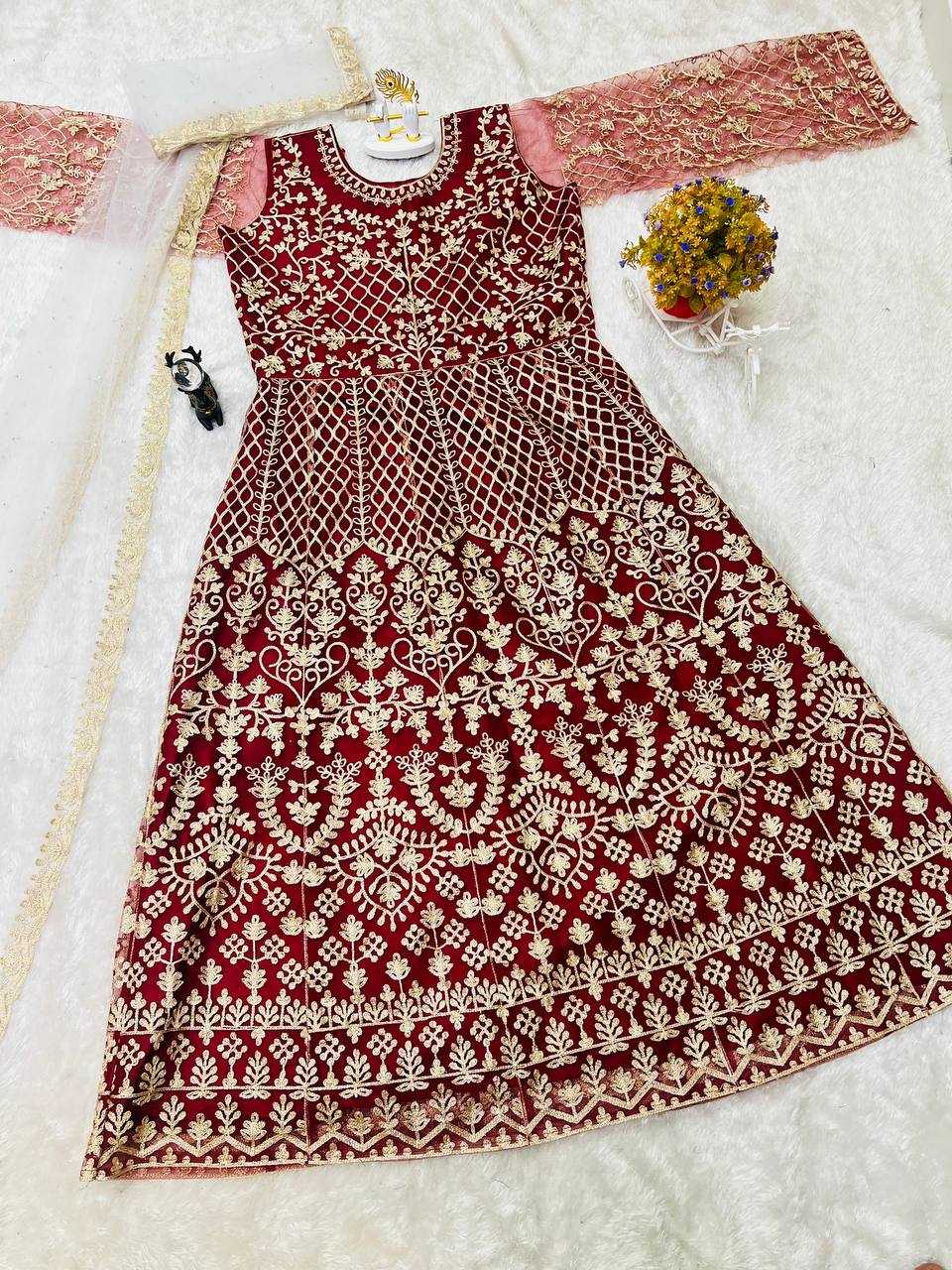 Ynf Net KESH554 1218 Gowns Wedding Collections Festive Collections Wholesale Net Gowns Designer Gowns Wedding Outfits Manufacturer- Kapda Export