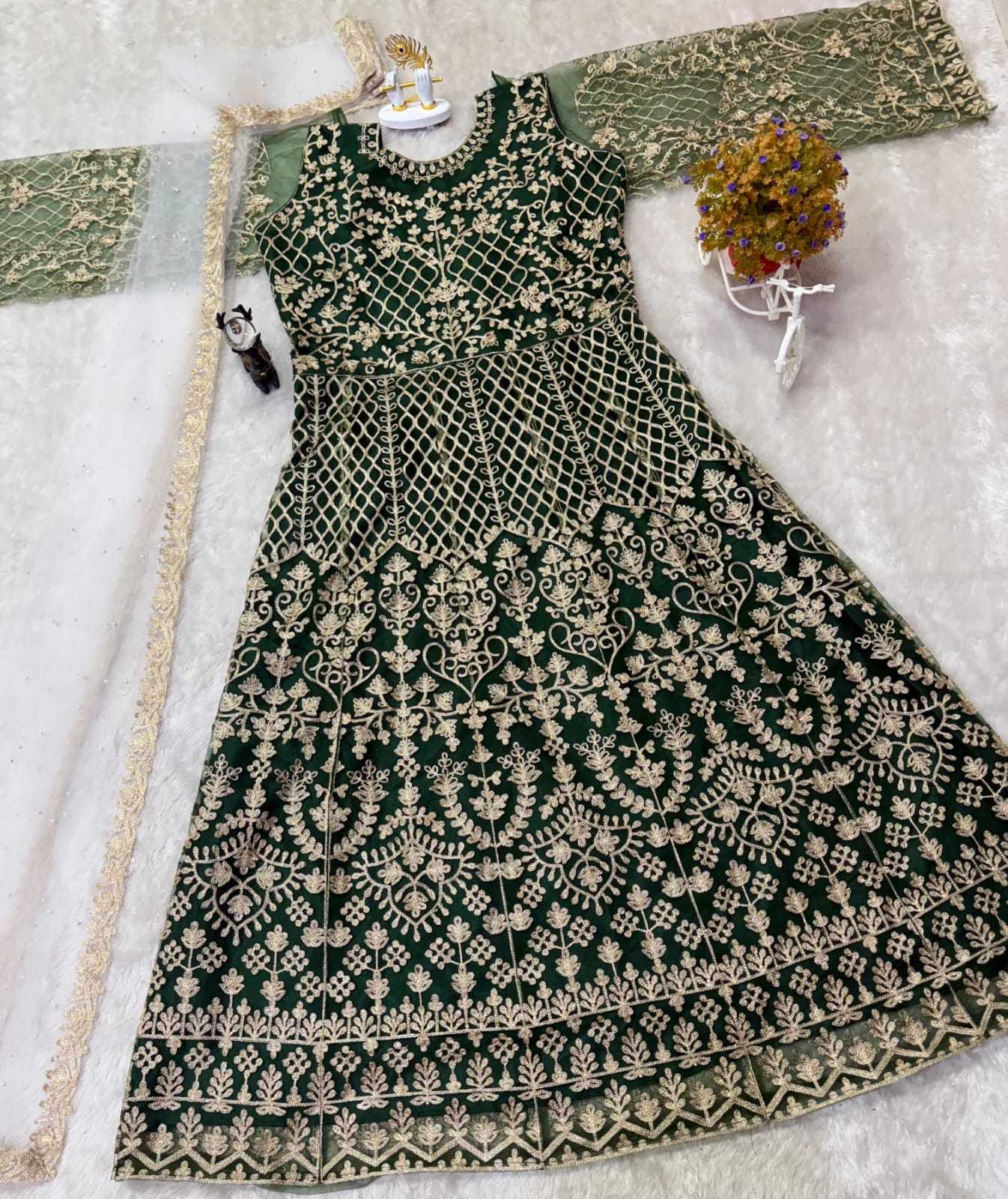 Ynf Net KESH554 1218 Gowns Wedding Collections Festive Collections Wholesale Net Gowns Designer Gowns Wedding Outfits Manufacturer- Kapda Export