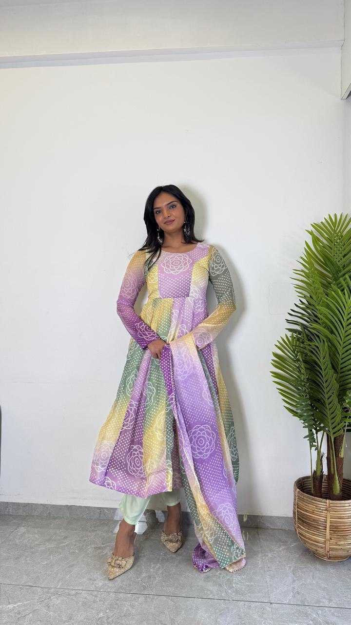 Ynf Organza Gowns Wholesale Printed Gowns Party Gowns Lightweight Gowns Manufacturer- Kapda Export