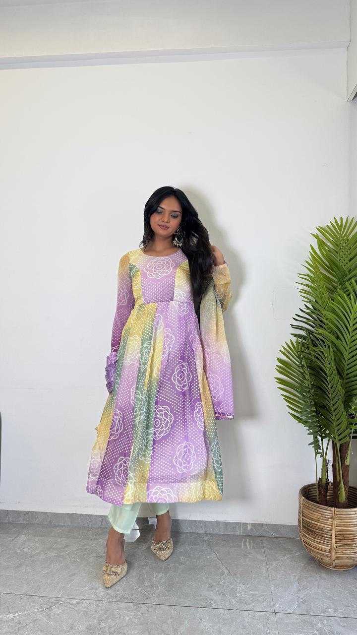 Ynf Organza Gowns Wholesale Printed Gowns Party Gowns Lightweight Gowns Manufacturer- Kapda Export