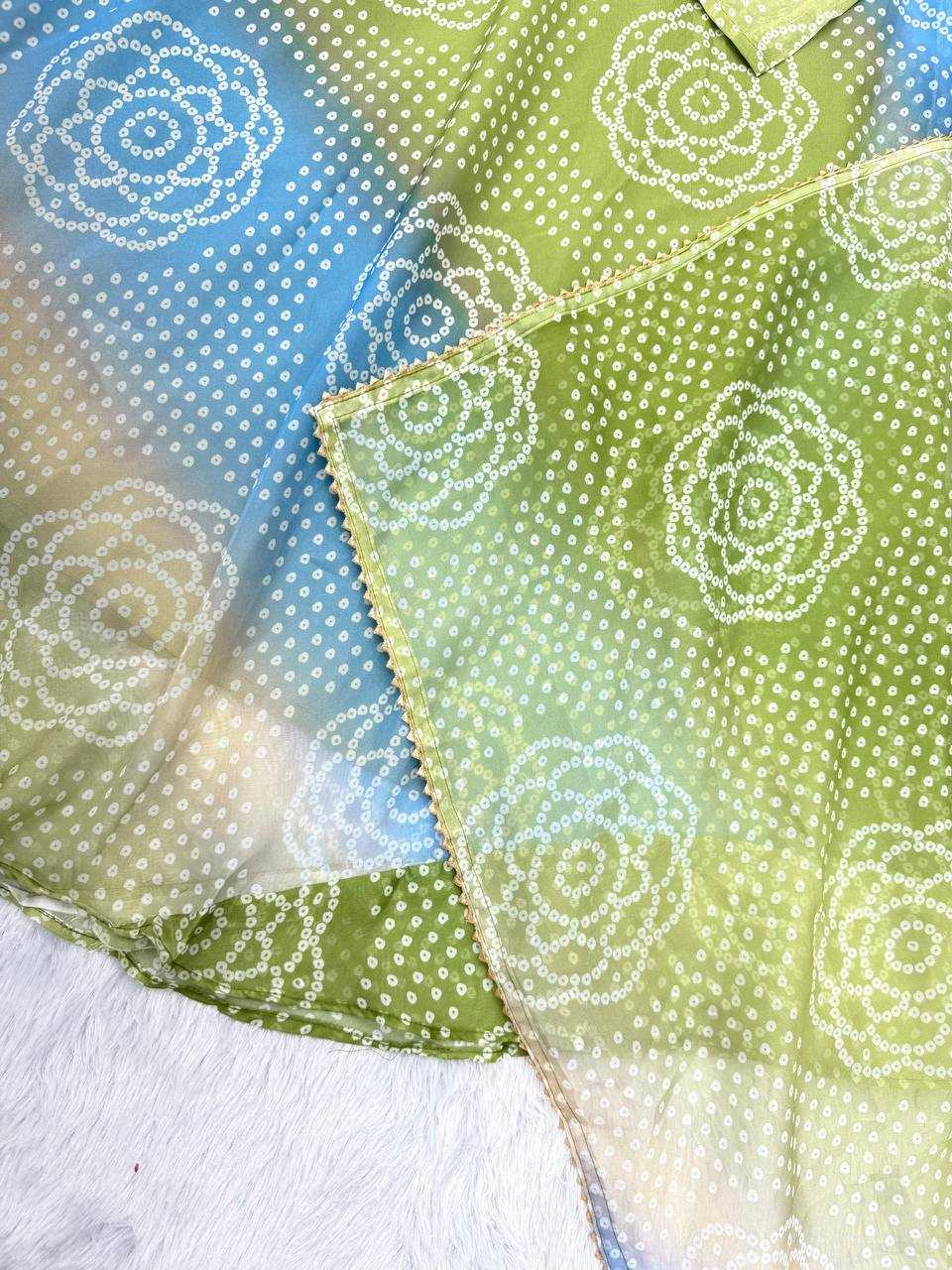 Ynf Organza KESH617 12 Gowns Wholesale Printed Gowns Fancy Gowns Lightweight Gowns Manufacturer- Kapda Export