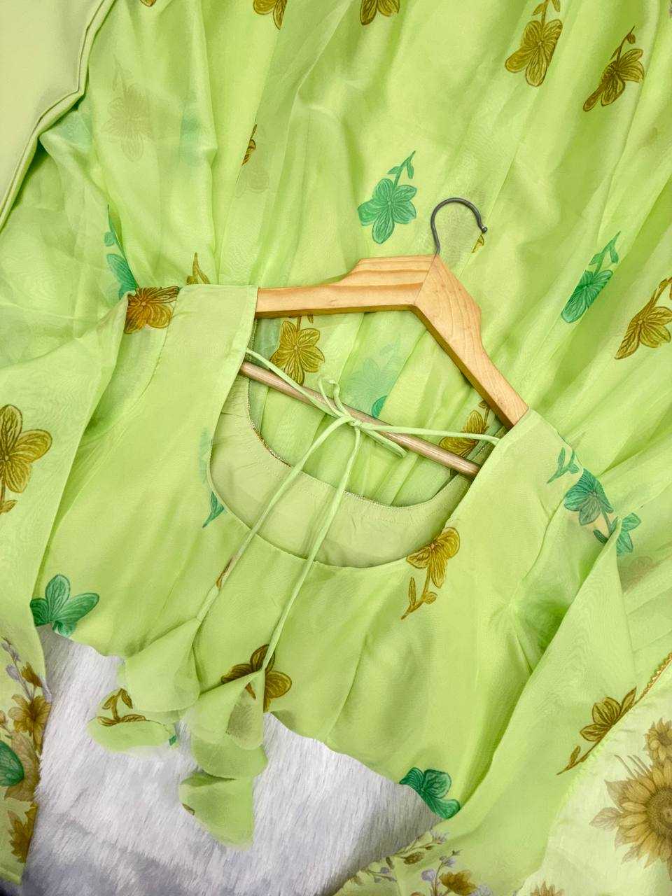 Ynf Organza KESH617 16 Gowns Wholesale Printed Gowns Fancy Gowns Lightweight Gowns Manufacturer- Kapda Export