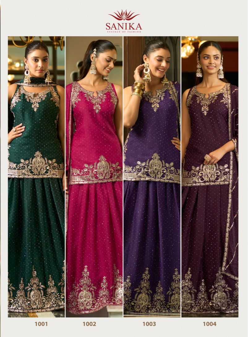 Ynf Premium Georgette KESH481 SANIKA VARNIKA 1001 Lehengas Plus Size Collections Wholesale Embroidered Lehenga Mirror Work Lehenga Crop Top lehenga Manufacturer- Kapda Export