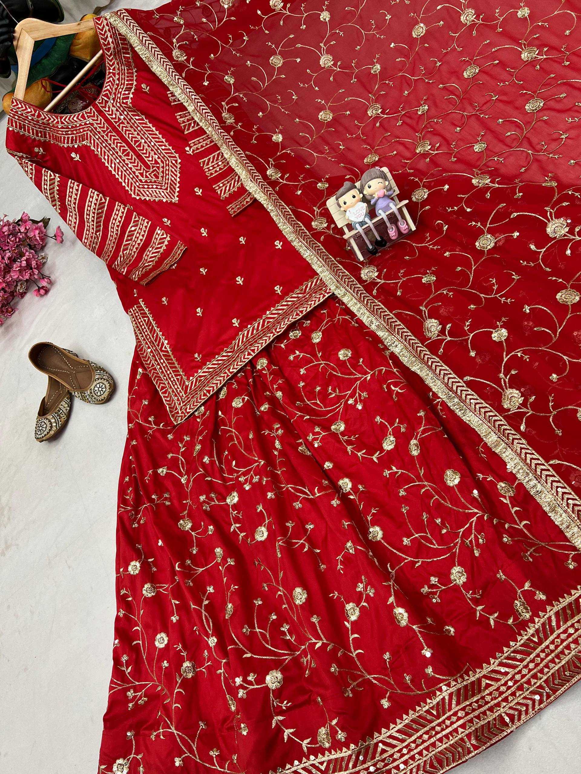 Ynf Premium Silk KESH492 1406 Lehengas Wholesale Traditional Lehenga Embroidered Lehenga Red Lehenga Manufacturer- Kapda Export