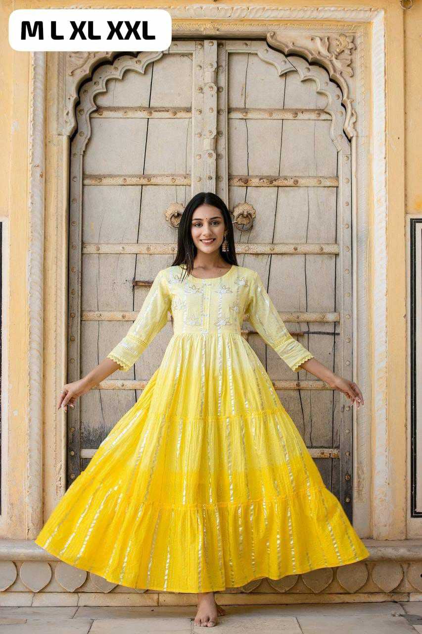 Ynf Pure Cotton KESH613 044 Gowns Festive Collections Wholesale Fancy Gowns Party Wear Gowns Simple Gowns Manufacturer- Kapda Export