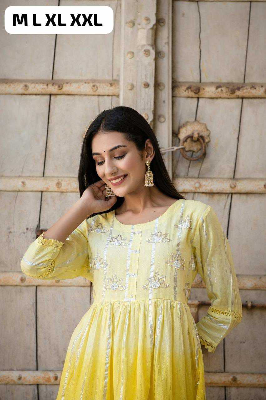 Ynf Pure Cotton KESH613 044 Gowns Festive Collections Wholesale Fancy Gowns Party Wear Gowns Simple Gowns Manufacturer- Kapda Export