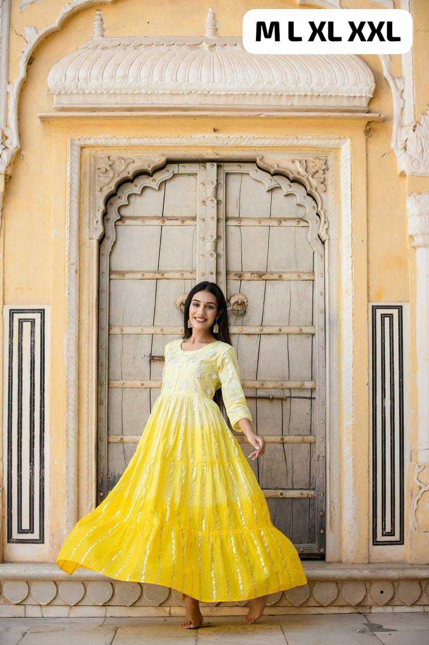 Ynf Pure Cotton KESH613 044 Gowns Festive Collections Wholesale Fancy Gowns Party Wear Gowns Simple Gowns Manufacturer- Kapda Export