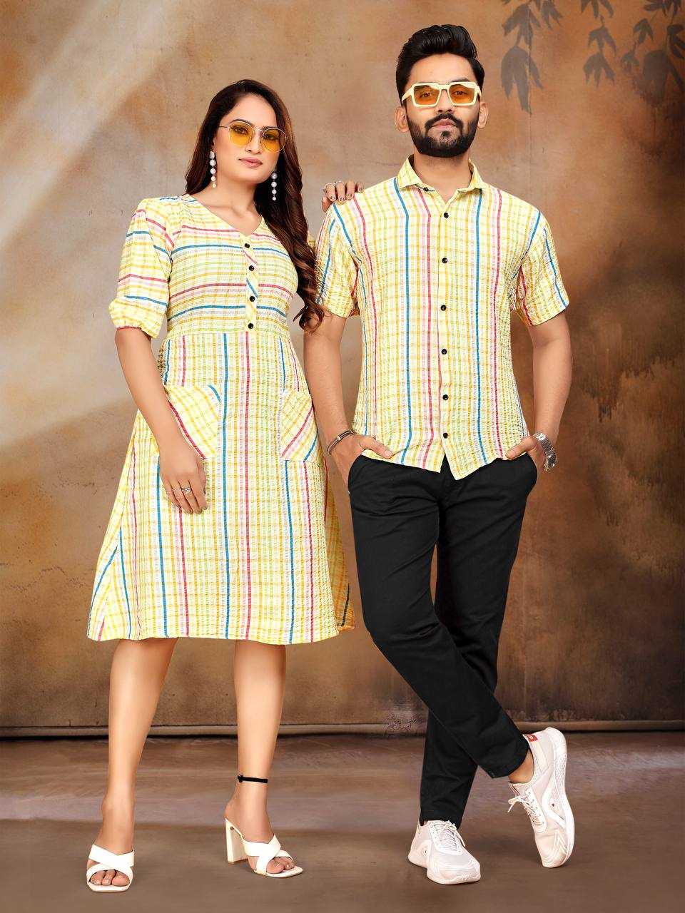 Ynf Pure Cotton KESH620 VEER-ZARA-4 Couple Wear Festive Collections Wholesale Couple Matching Ethnic Outfits Festive Matching Couple Dresses Party Wear Couple Ethnic Collection Manufacturer- Kapda Export