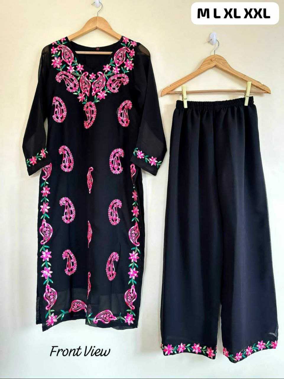 Ynf Rayon KESH613 075 Kurti Festive Collections Wholesale Rayon Kurtis Kurtis With Bottom Chikankari Kurtis Manufacturer- Kapda Export