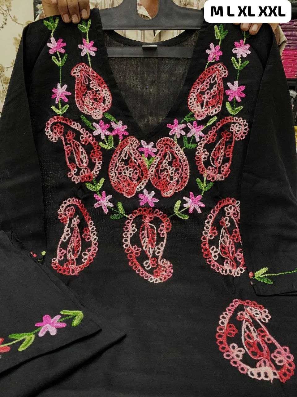 Ynf Rayon KESH613 075 Kurti Festive Collections Wholesale Rayon Kurtis Kurtis With Bottom Chikankari Kurtis Manufacturer- Kapda Export