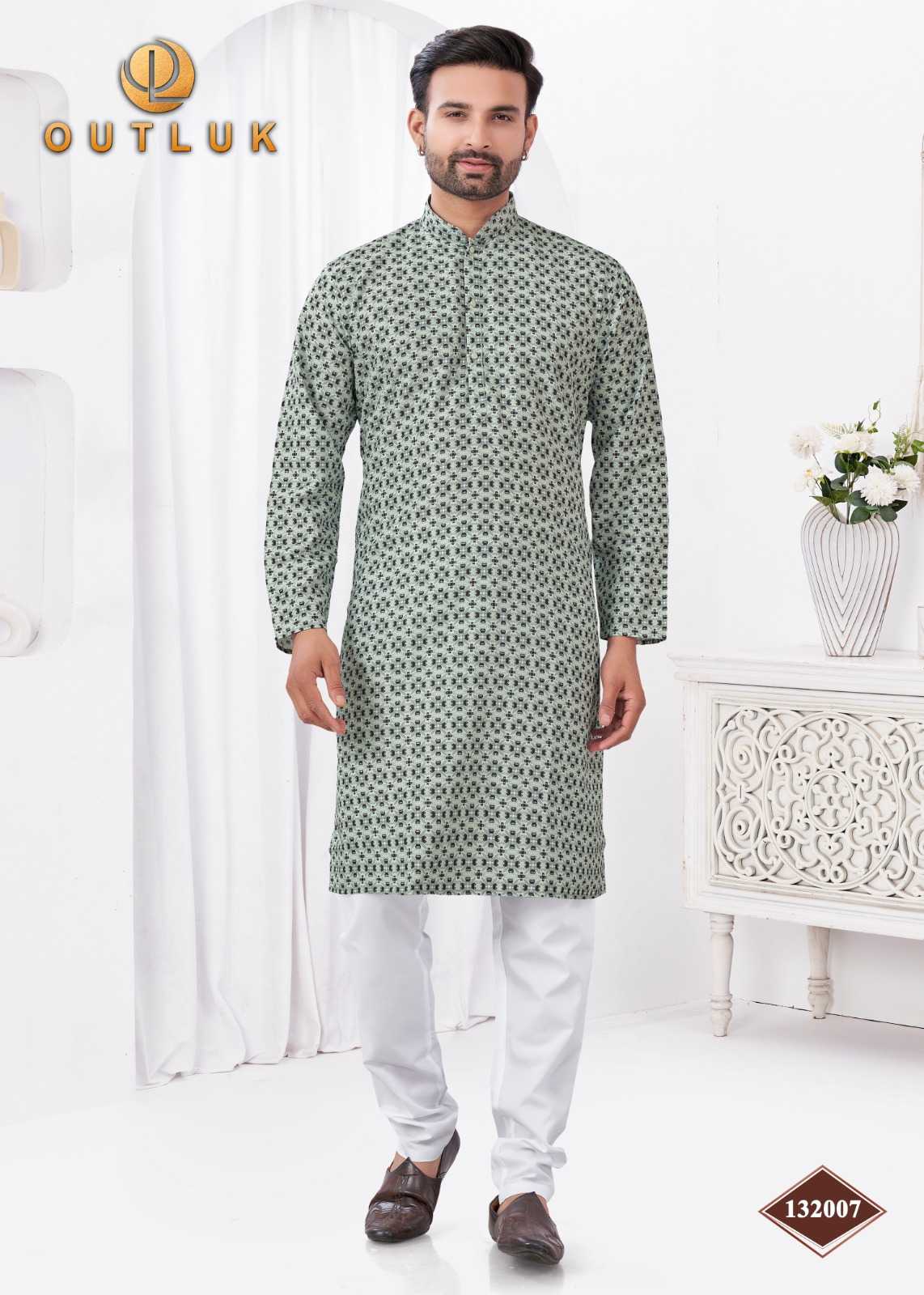 Ynf Reyon Cotton KESH530 Outluk Vol 132 Mens Wear Wholesale Mens Kurtas Mens Kurta Pyjama Festive & Wedding Coats Manufacturer- Kapda Export