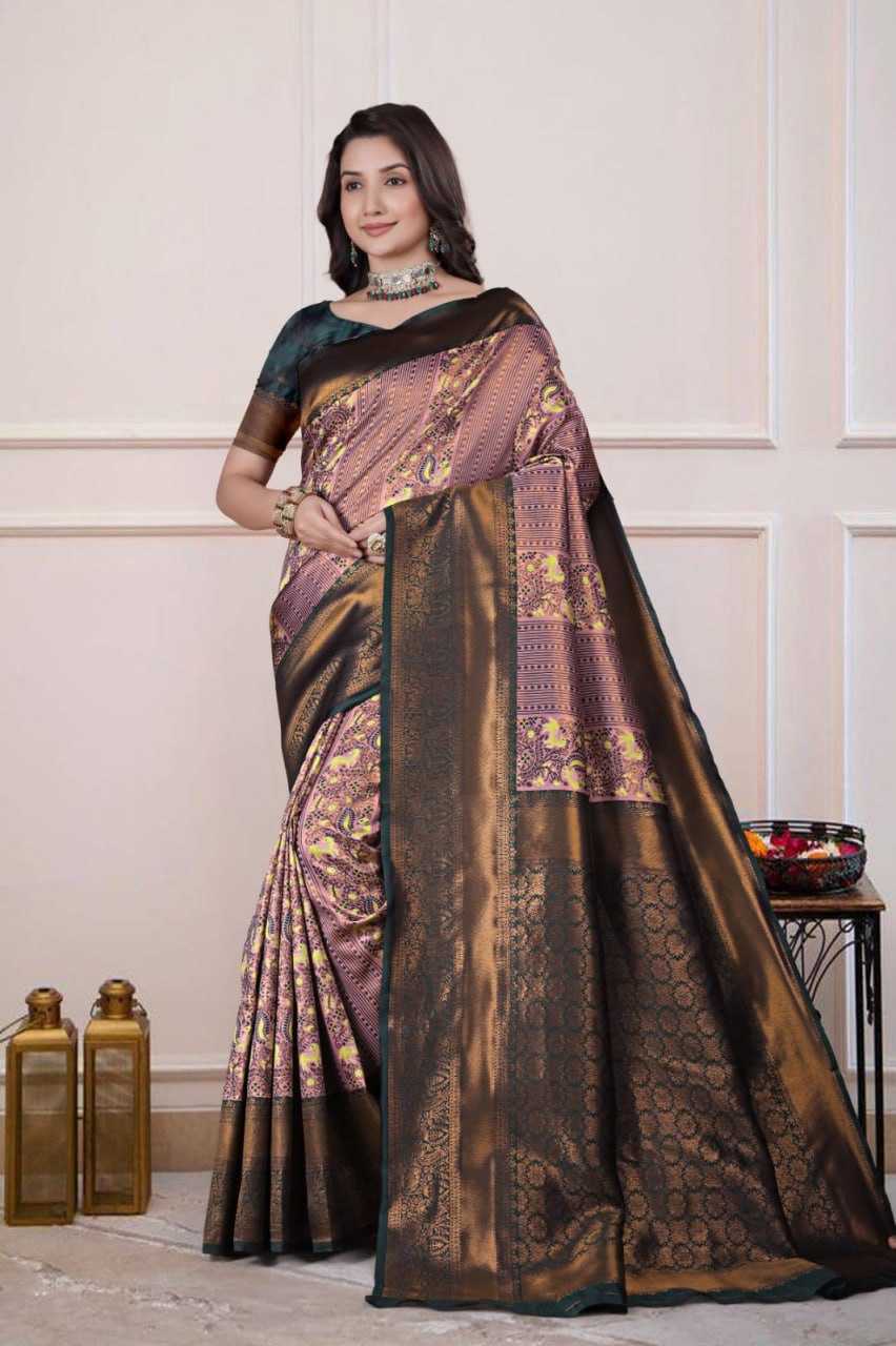 Ynf Silk KESH596 017 Silk Sarees Festive Collections Wholesale Traditional Silk Sarees Zari Border Silk Sarees Kanchipuram Silk Sarees Manufacturer- Kapda Export