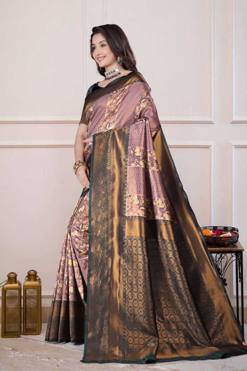 Ynf Silk KESH596 017 Silk Sarees Festive Collections Wholesale Traditional Silk Sarees Zari Border Silk Sarees Kanchipuram Silk Sarees Manufacturer- Kapda Export