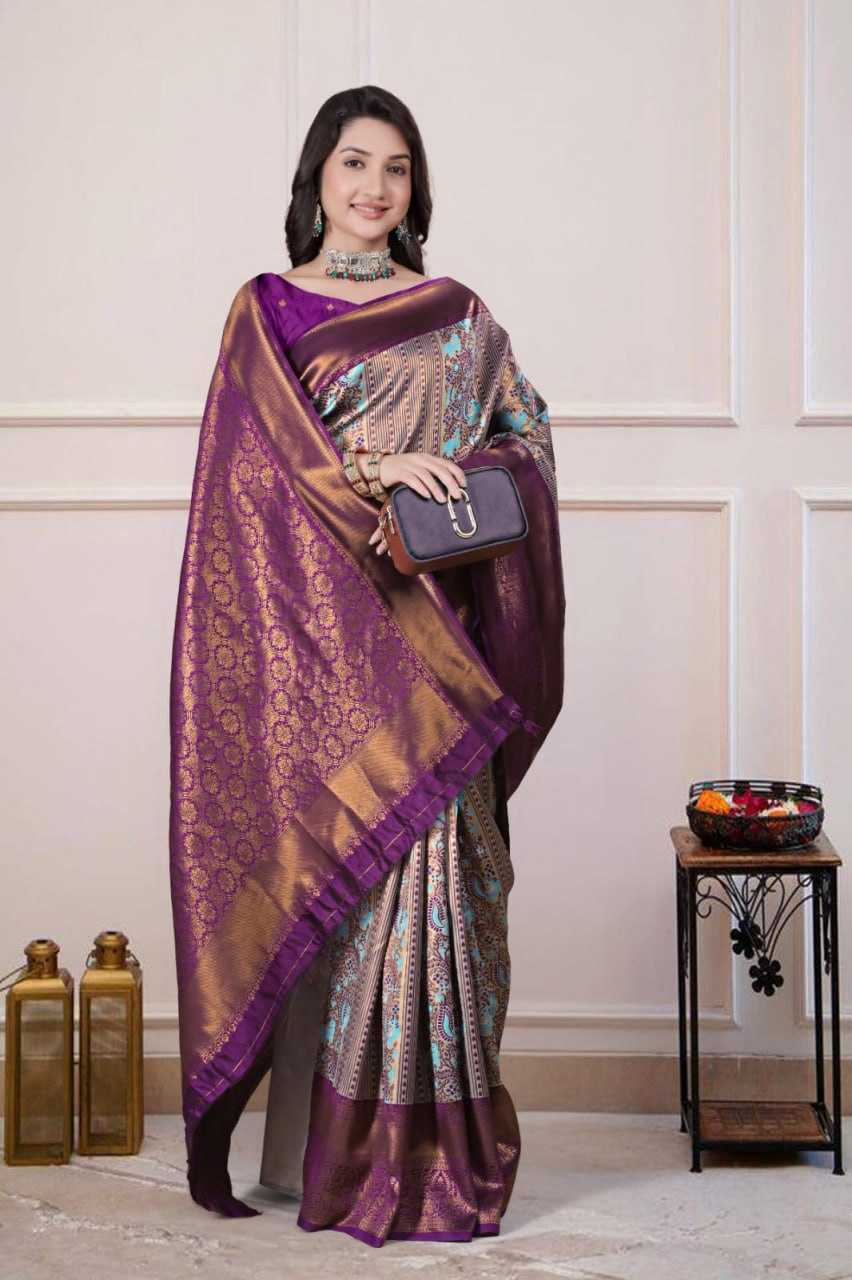 Ynf Silk KESH596 017 Silk Sarees Festive Collections Wholesale Traditional Silk Sarees Zari Border Silk Sarees Kanchipuram Silk Sarees Manufacturer- Kapda Export