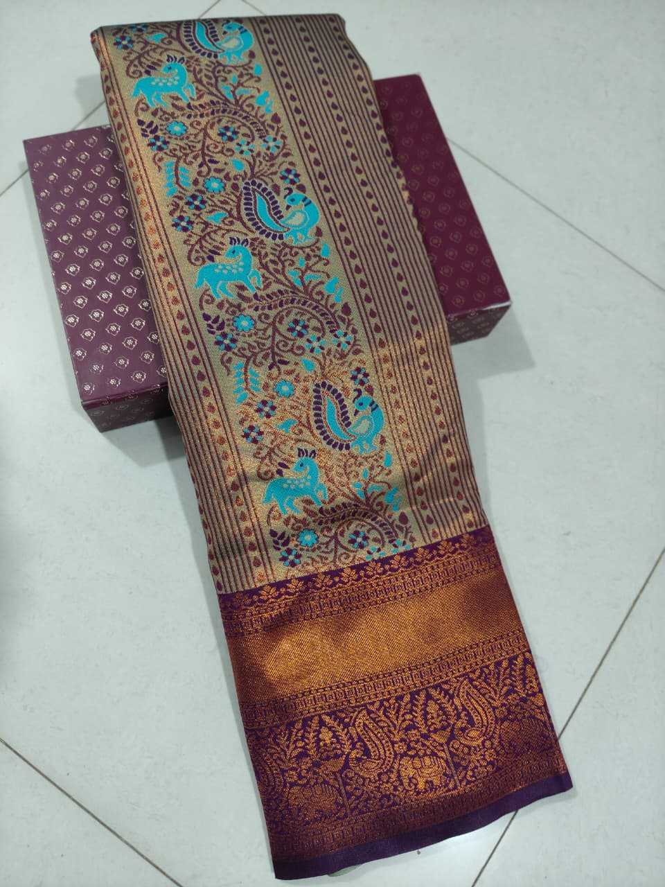 Ynf Silk KESH596 017 Silk Sarees Festive Collections Wholesale Traditional Silk Sarees Zari Border Silk Sarees Kanchipuram Silk Sarees Manufacturer- Kapda Export