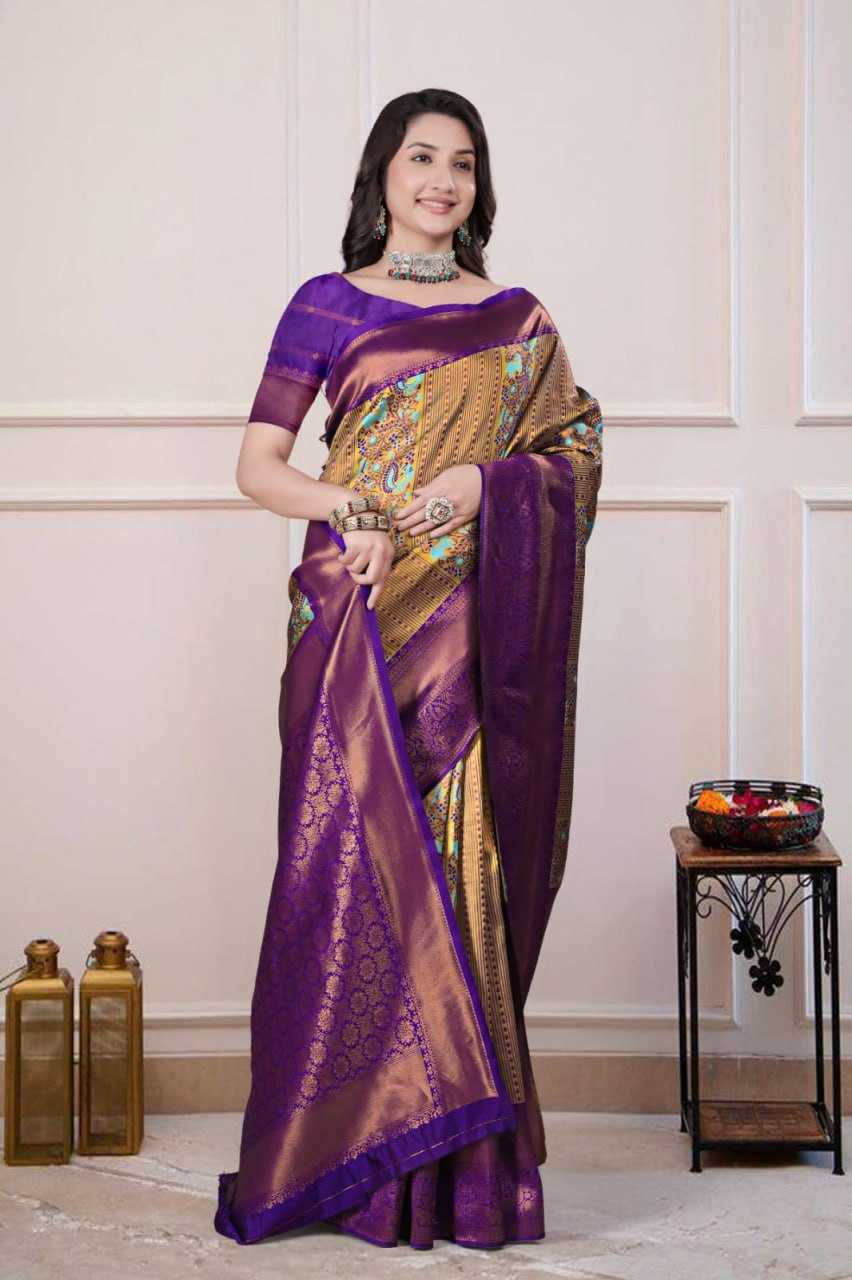 Ynf Silk KESH596 017 Silk Sarees Festive Collections Wholesale Traditional Silk Sarees Zari Border Silk Sarees Kanchipuram Silk Sarees Manufacturer- Kapda Export