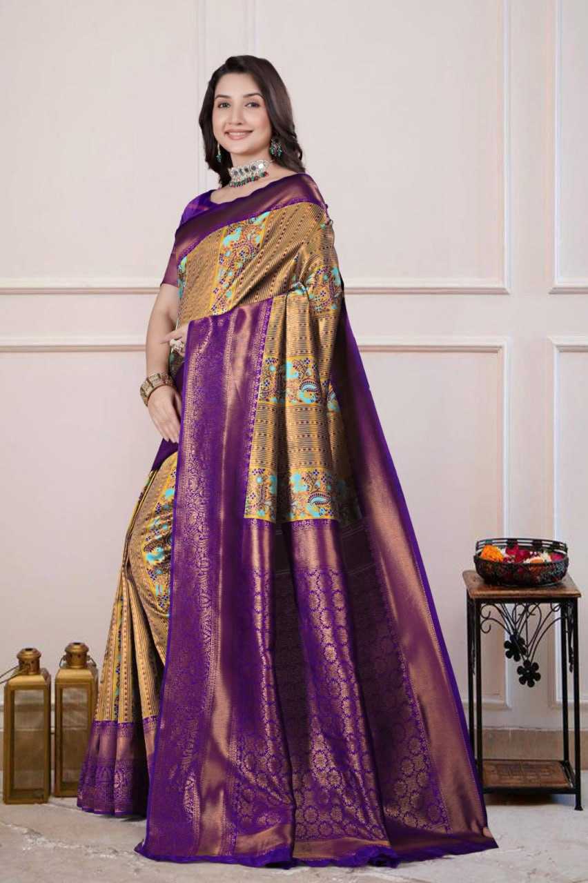 Ynf Silk KESH596 017 Silk Sarees Festive Collections Wholesale Traditional Silk Sarees Zari Border Silk Sarees Kanchipuram Silk Sarees Manufacturer- Kapda Export