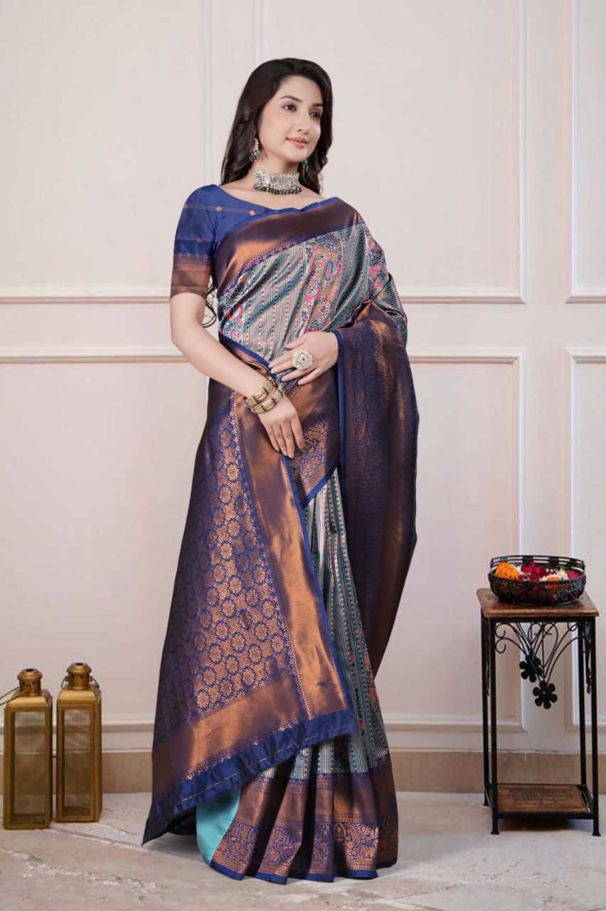 Ynf Silk KESH596 017 Silk Sarees Festive Collections Wholesale Traditional Silk Sarees Zari Border Silk Sarees Kanchipuram Silk Sarees Manufacturer- Kapda Export