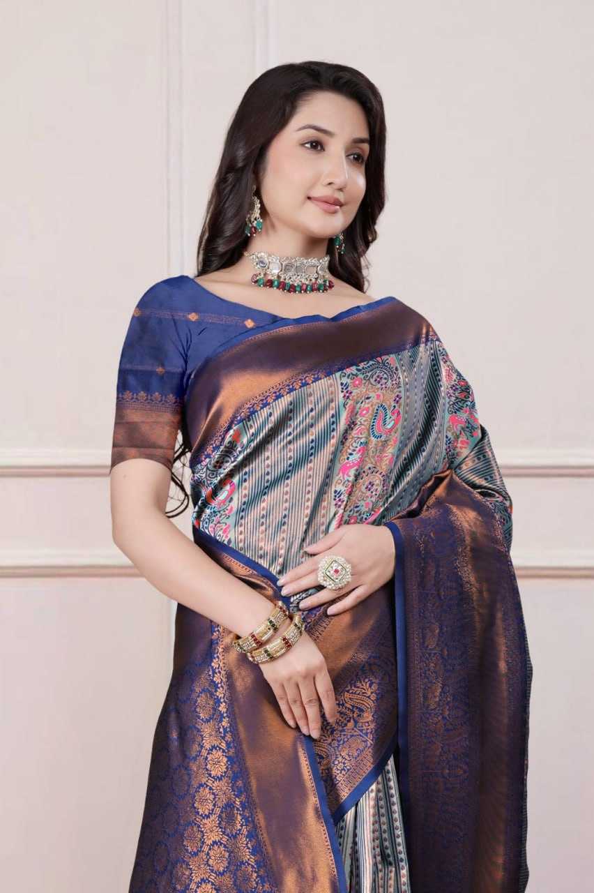 Ynf Silk KESH596 017 Silk Sarees Festive Collections Wholesale Traditional Silk Sarees Zari Border Silk Sarees Kanchipuram Silk Sarees Manufacturer- Kapda Export