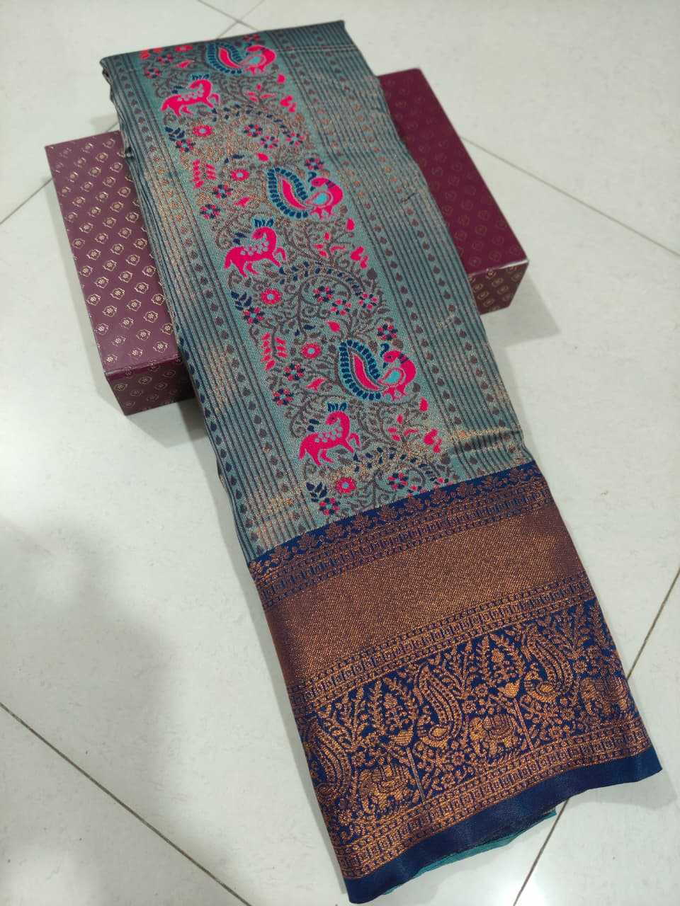 Ynf Silk KESH596 017 Silk Sarees Festive Collections Wholesale Traditional Silk Sarees Zari Border Silk Sarees Kanchipuram Silk Sarees Manufacturer- Kapda Export