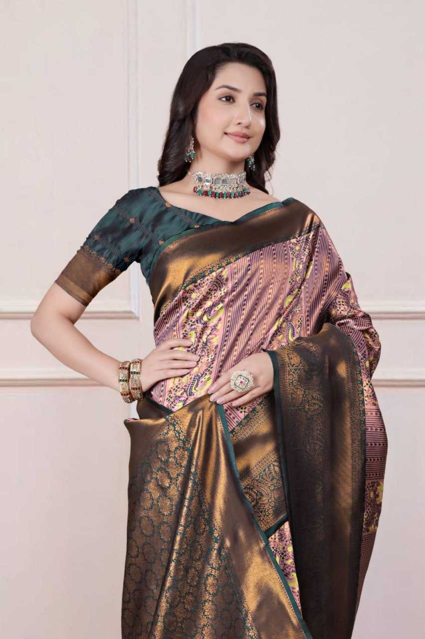 Ynf Silk KESH596 017 Silk Sarees Festive Collections Wholesale Traditional Silk Sarees Zari Border Silk Sarees Kanchipuram Silk Sarees Manufacturer- Kapda Export