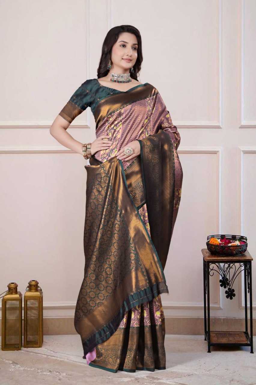 Ynf Silk KESH596 017 Silk Sarees Festive Collections Wholesale Traditional Silk Sarees Zari Border Silk Sarees Kanchipuram Silk Sarees Manufacturer- Kapda Export