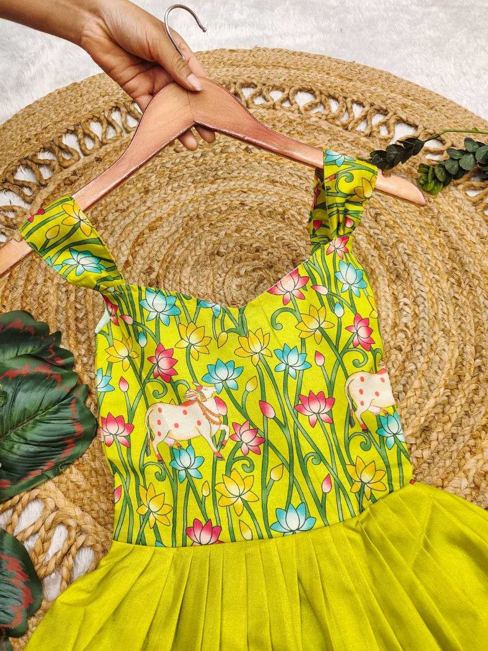 Ynf Soft Cotton KESH619 PICHWAI Kids Wear Wedding Collections Festive Collections Wholesale Kids Gown Kids Frocks Girls Cotton Frocks Manufacturer- Kapda Export