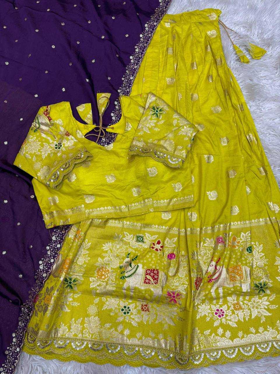 Ynf Soft Dola RIN124 cow Sarees Wholesale Designer Sarees Lehenga Sarees Half Sarees Manufacturer- Kapda Export