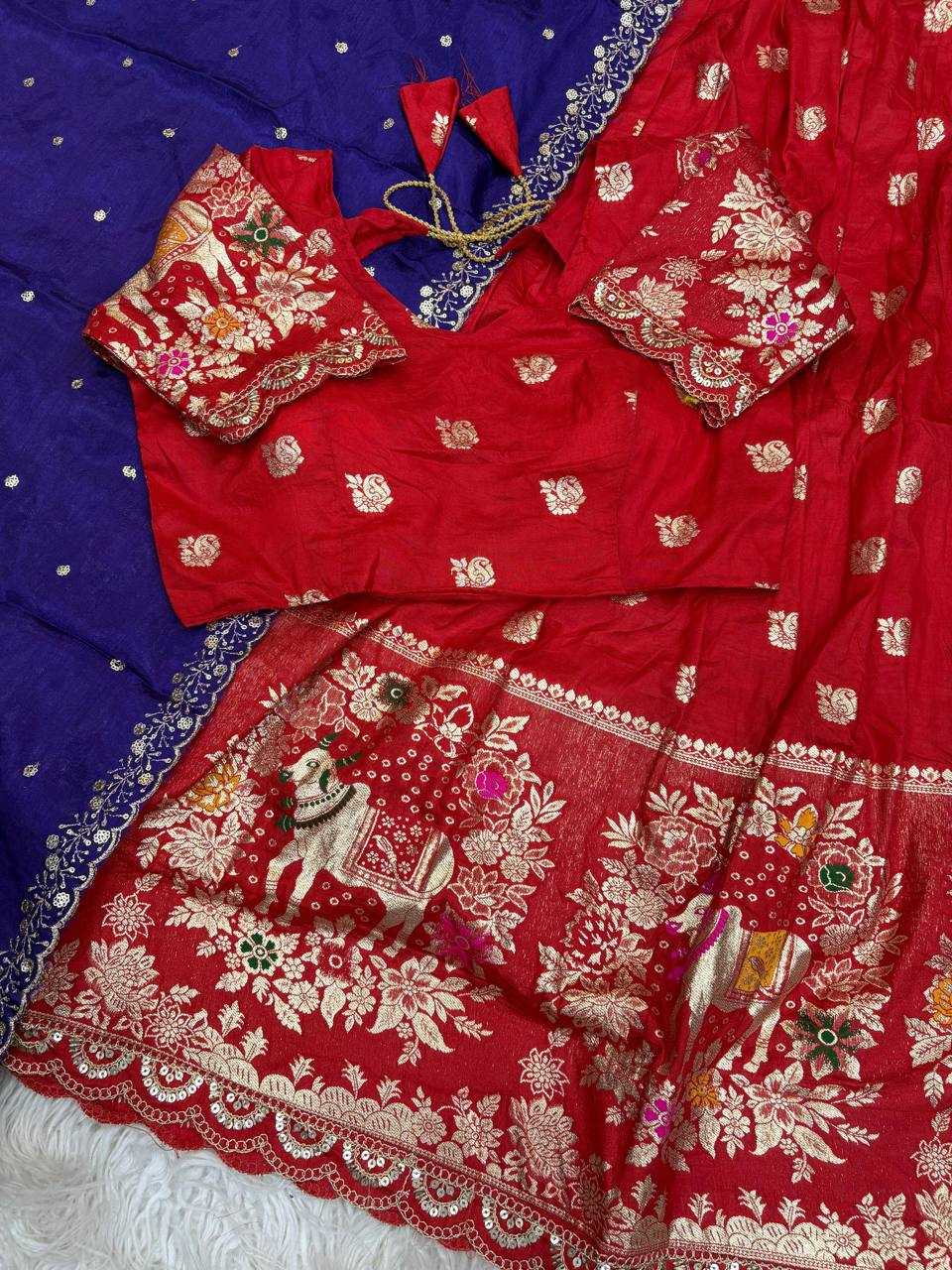 Ynf Soft Dola RIN124 cow Sarees Wholesale Designer Sarees Lehenga Sarees Half Sarees Manufacturer- Kapda Export