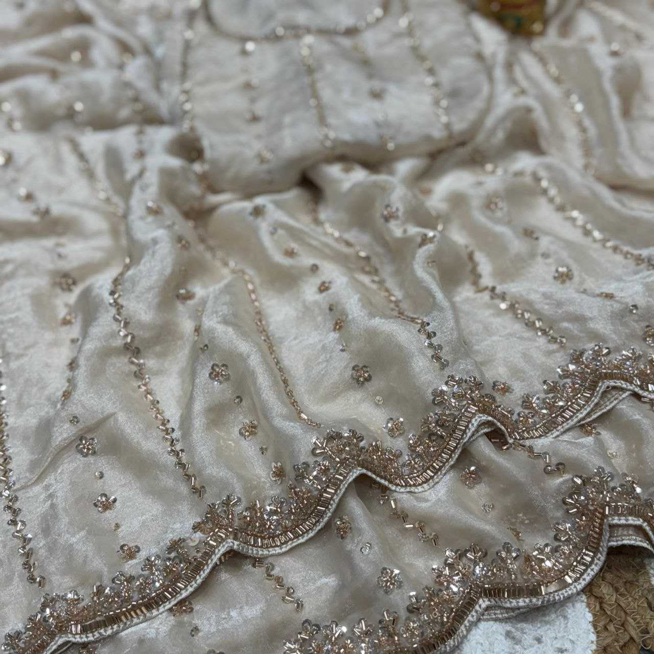 Ynf Space Silk KESH487 ZEEL Sarees Wholesale Party Wear Sarees Embroidered Sarees White Sarees Manufacturer- Kapda Export