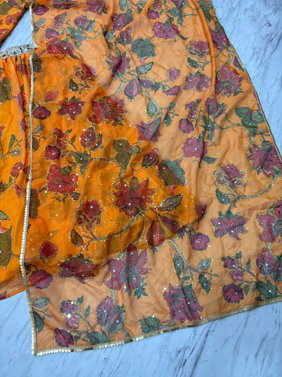 Ynf Tabby Silk KESH508 1091 Lehengas Festive Collections Wholesale Printed Lehenga Designer Lehenga Choli Mirror Work Lehenga Manufacturer- Kapda Export