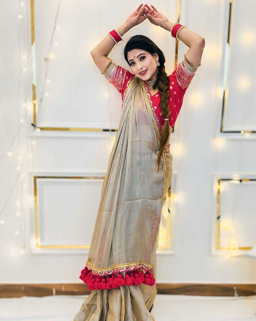 Ynf Tissue KESH621 Tissue Sarees Wholesale Fancy Sarees Lace Border Sarees Heavy Sarees Manufacturer- Kapda Export