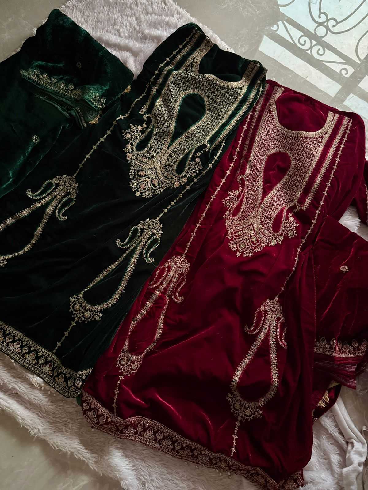 Ynf Velvet KESH530 Ziaaz 727A Suits & Dresses Islamic Clothing Festive Collections Wholesale Pakistani Suits Velvet Suits Semi Stitched Suits Manufacturer- Kapda Export