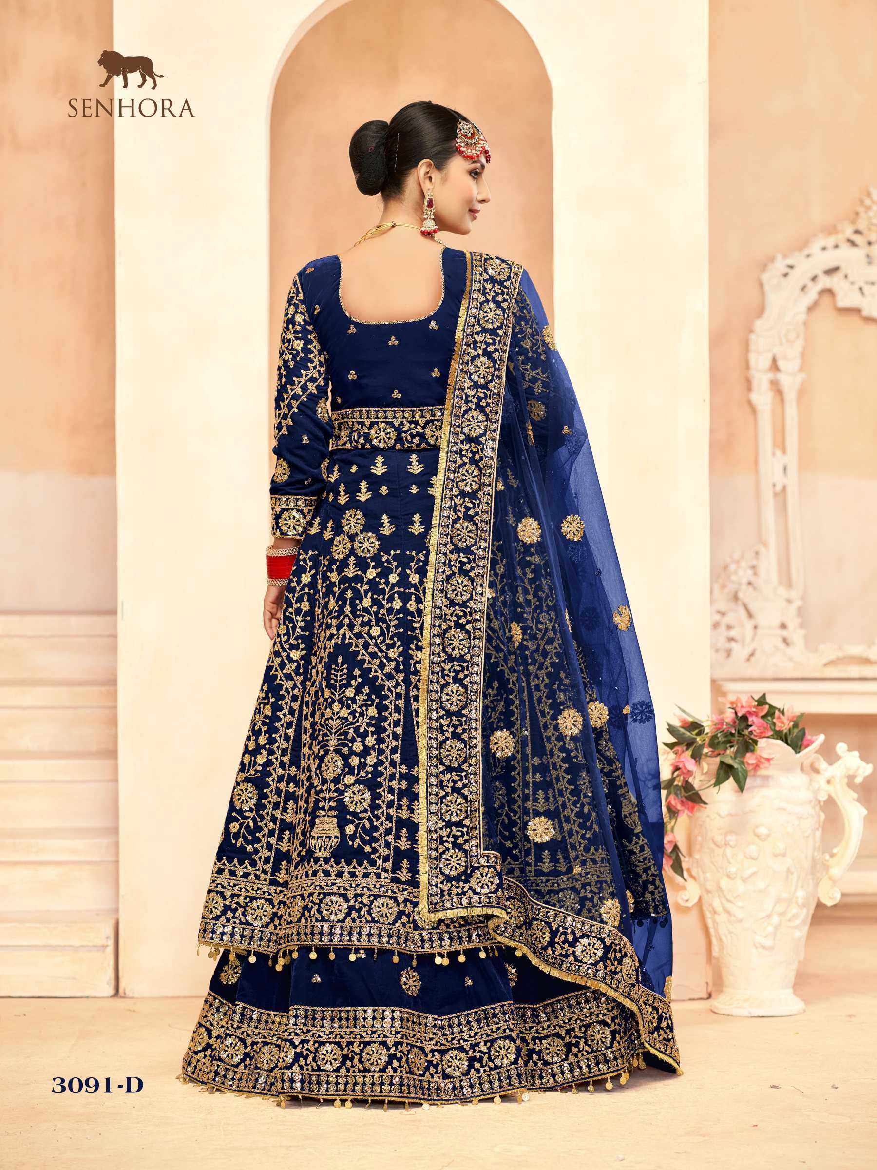 Ynf Velvet KESH630 KASHISH 3091A Lehengas Wholesale Designer Lehenga Wedding Lehenga Anarkali Lehenga Manufacturer- Kapda Export