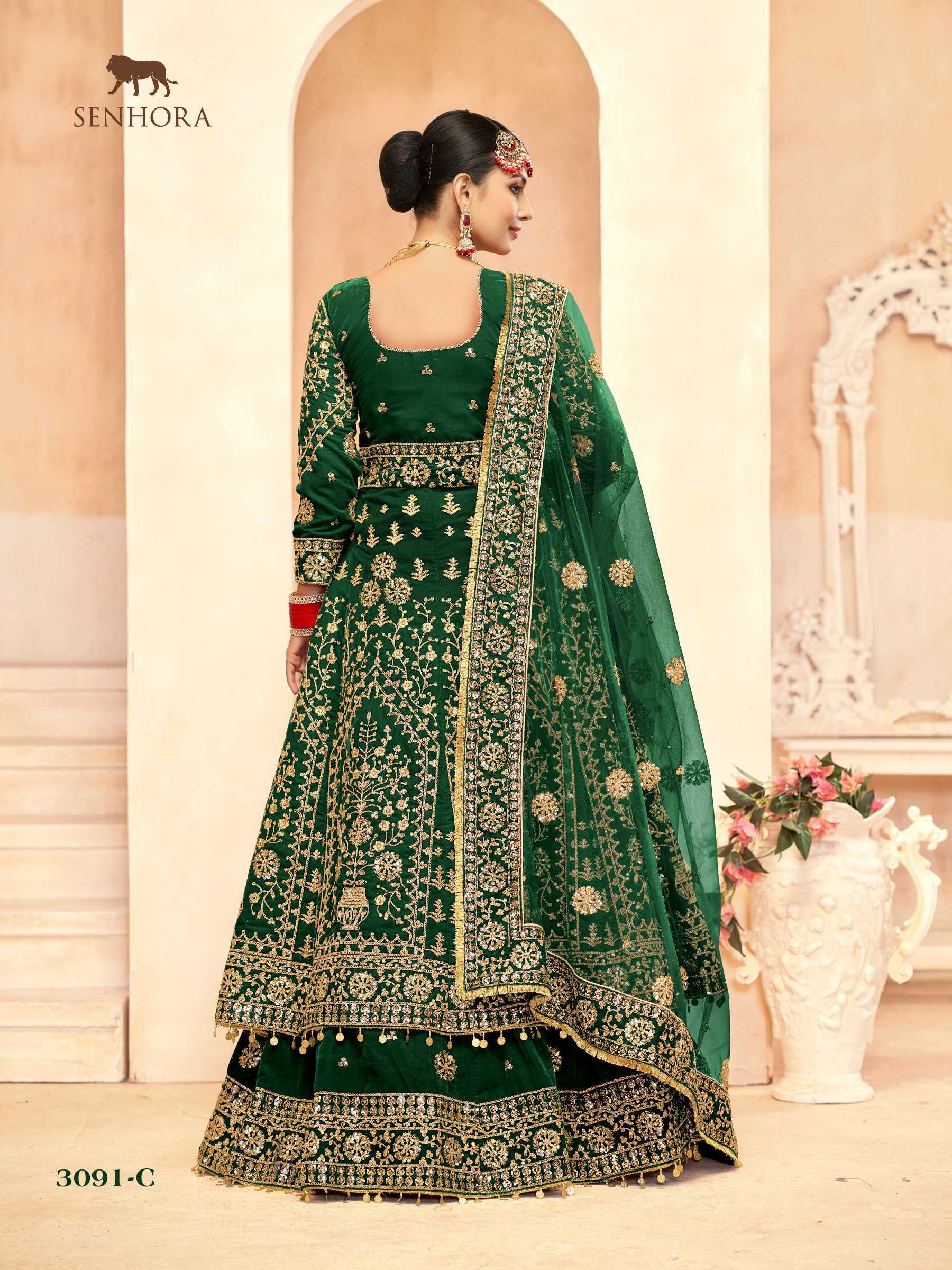 Ynf Velvet KESH630 KASHISH 3091A Lehengas Wholesale Designer Lehenga Wedding Lehenga Anarkali Lehenga Manufacturer- Kapda Export