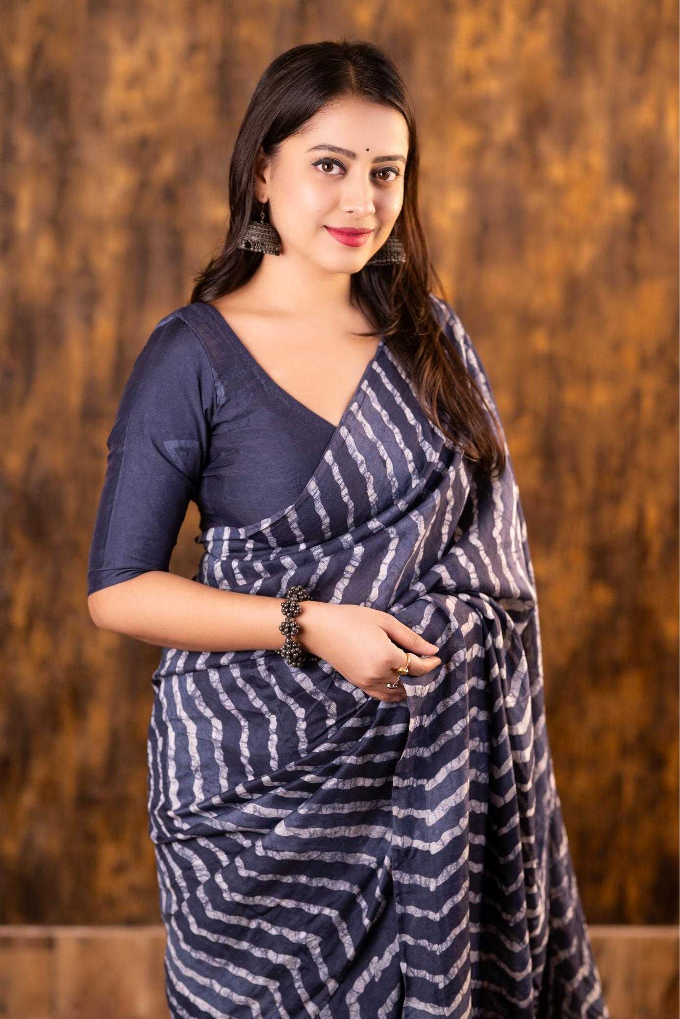 Ynf Chanderi Cotton KESH433 162 Magic Sarees Wholesale Printed Sarees Chanderi Sarees Batik Sarees Manufacturer- Kapda Export