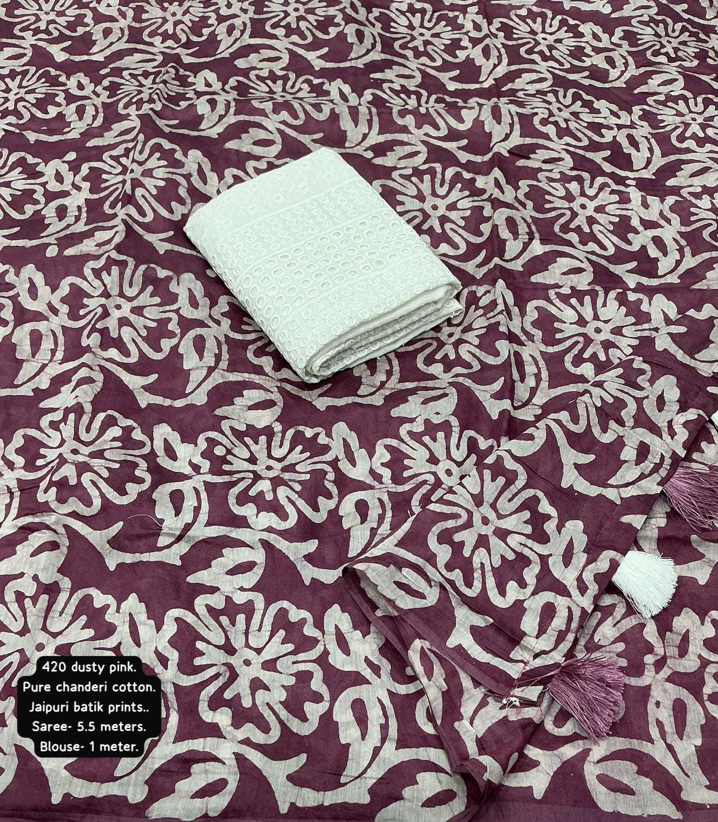 Ynf Chanderi Cotton KESH433 420 Sarees Wholesale Designer Sarees Fancy Sarees Batik Sarees Manufacturer- Kapda Export