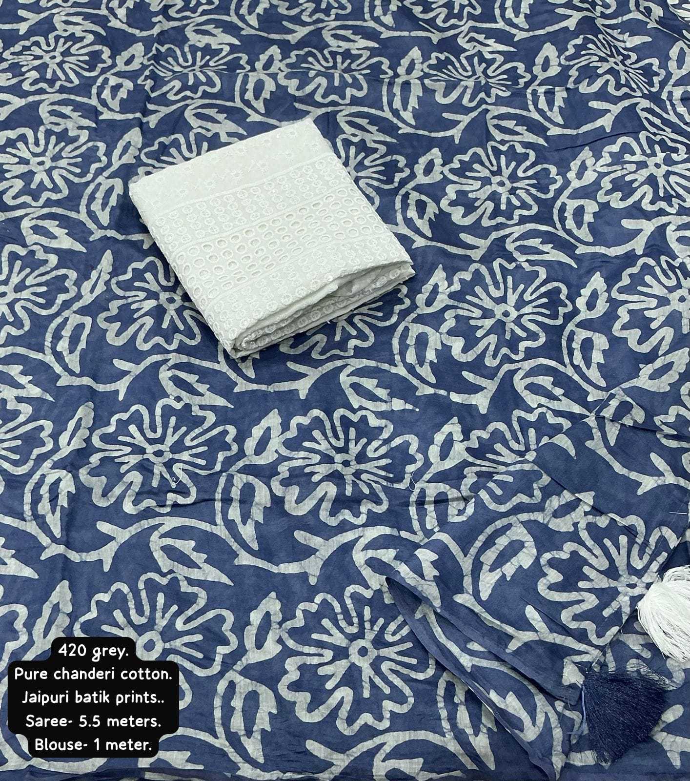 Ynf Chanderi Cotton KESH433 420 Sarees Wholesale Designer Sarees Fancy Sarees Batik Sarees Manufacturer- Kapda Export