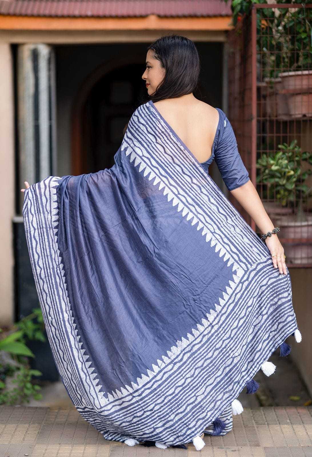 Ynf Chanderi Cotton KESH433 485 Sarees Wholesale Chanderi Sarees Batik Sarees Branded Sarees Manufacturer- Kapda Export