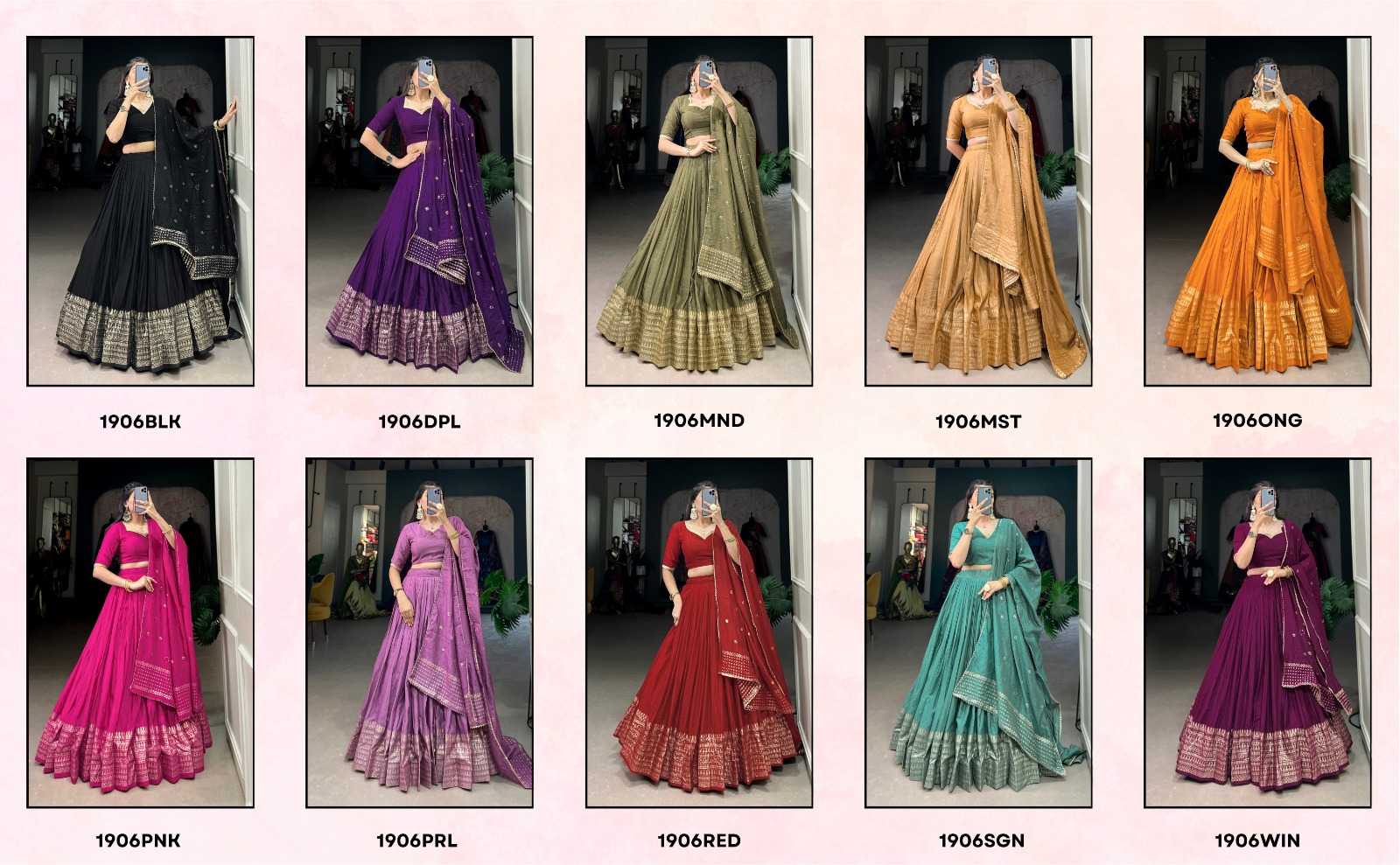 Ynf Chanderi Soft KESH530 LIMCA Lehengas Wholesale Fancy Lehenga Zari Work Lehenga Simple Lehenga Manufacturer- Kapda Export