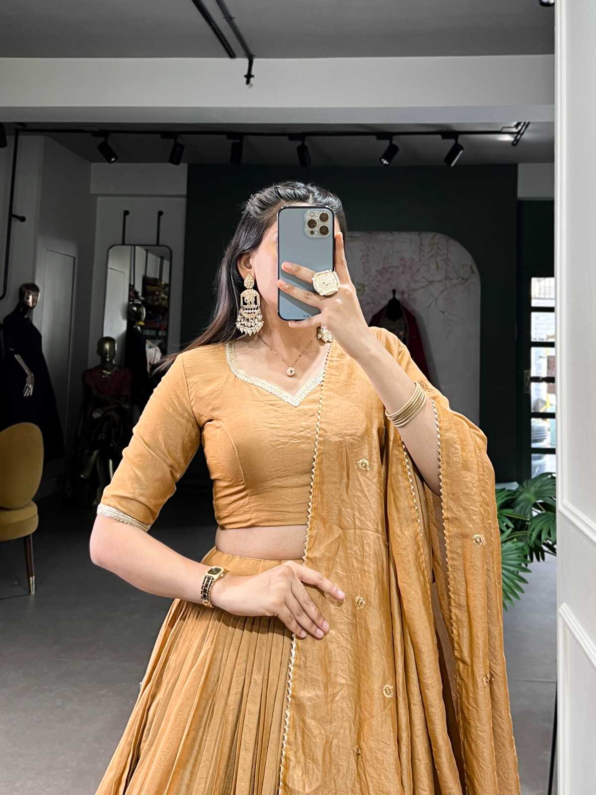 Ynf Chanderi Soft KESH530 LIMCA Lehengas Wholesale Fancy Lehenga Zari Work Lehenga Simple Lehenga Manufacturer- Kapda Export