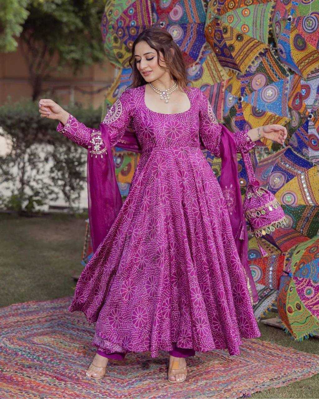 Ynf Chinon KESH501 MAHIRA Gowns Wholesale Wedding Gown Designer Gowns Purple Gown Manufacturer- Kapda Export