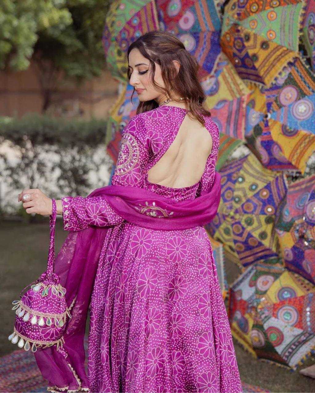 Ynf Chinon KESH501 MAHIRA Gowns Wholesale Wedding Gown Designer Gowns Purple Gown Manufacturer- Kapda Export
