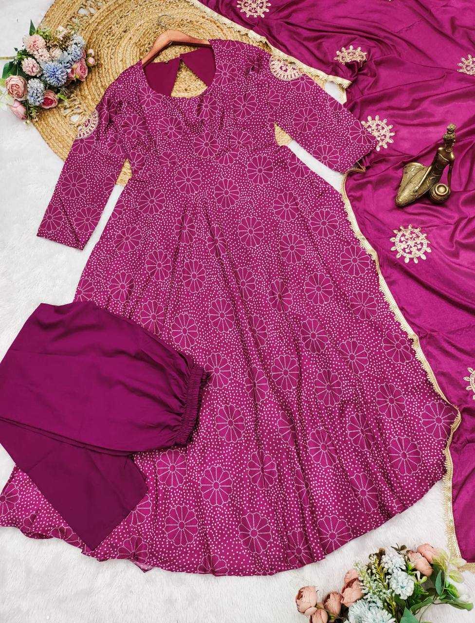 Ynf Chinon KESH501 MAHIRA Gowns Wholesale Wedding Gown Designer Gowns Purple Gown Manufacturer- Kapda Export