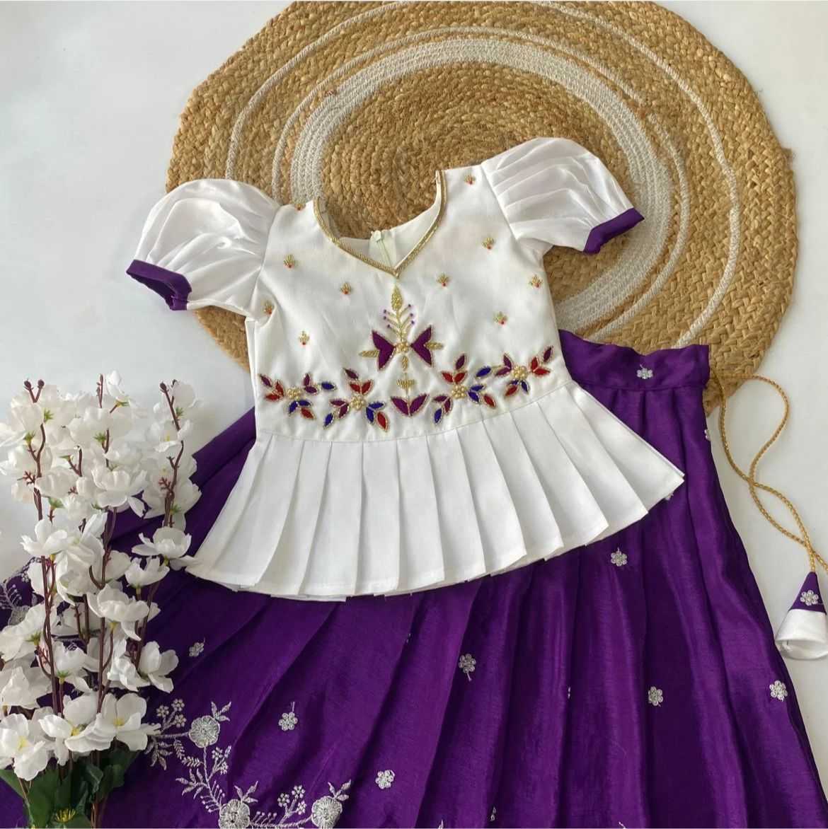 Ynf Chinon RIN235 NIYOGI Kids Wear Wholesale Kids Lehenga Kids Traditional Outfits Kids Navratri Outfits Manufacturer- Kapda Export