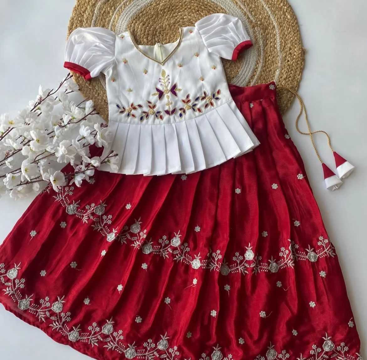 Ynf Chinon RIN235 NIYOGI Kids Wear Wholesale Kids Lehenga Kids Traditional Outfits Kids Navratri Outfits Manufacturer- Kapda Export