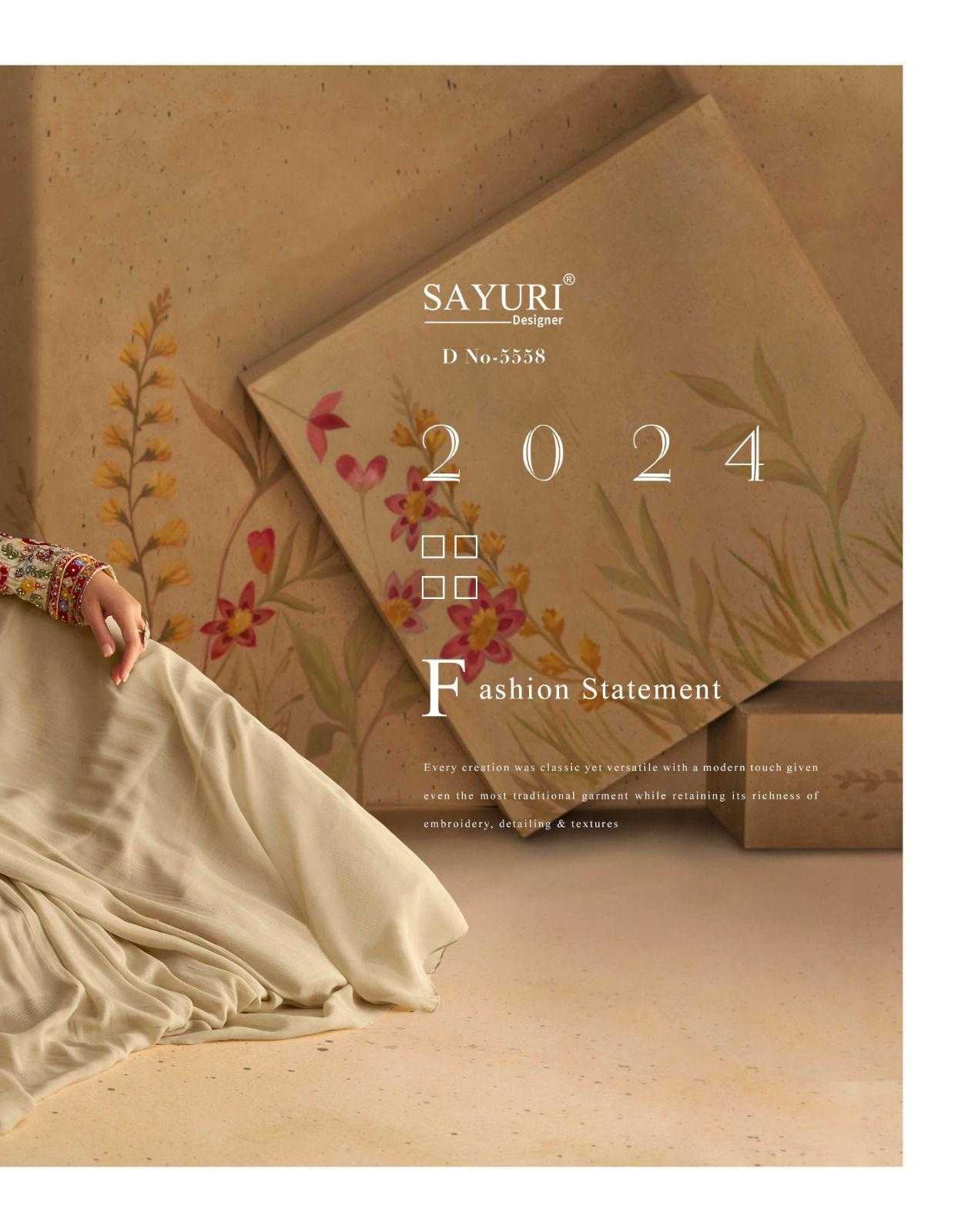 Ynf Chinon Silk KESH481 SAYURI SAJNI 5558 Gowns Wholesale Fancy Gowns Embroidery Gowns Long Gowns Full Sleeve Gowns Manufacturer- Kapda Export