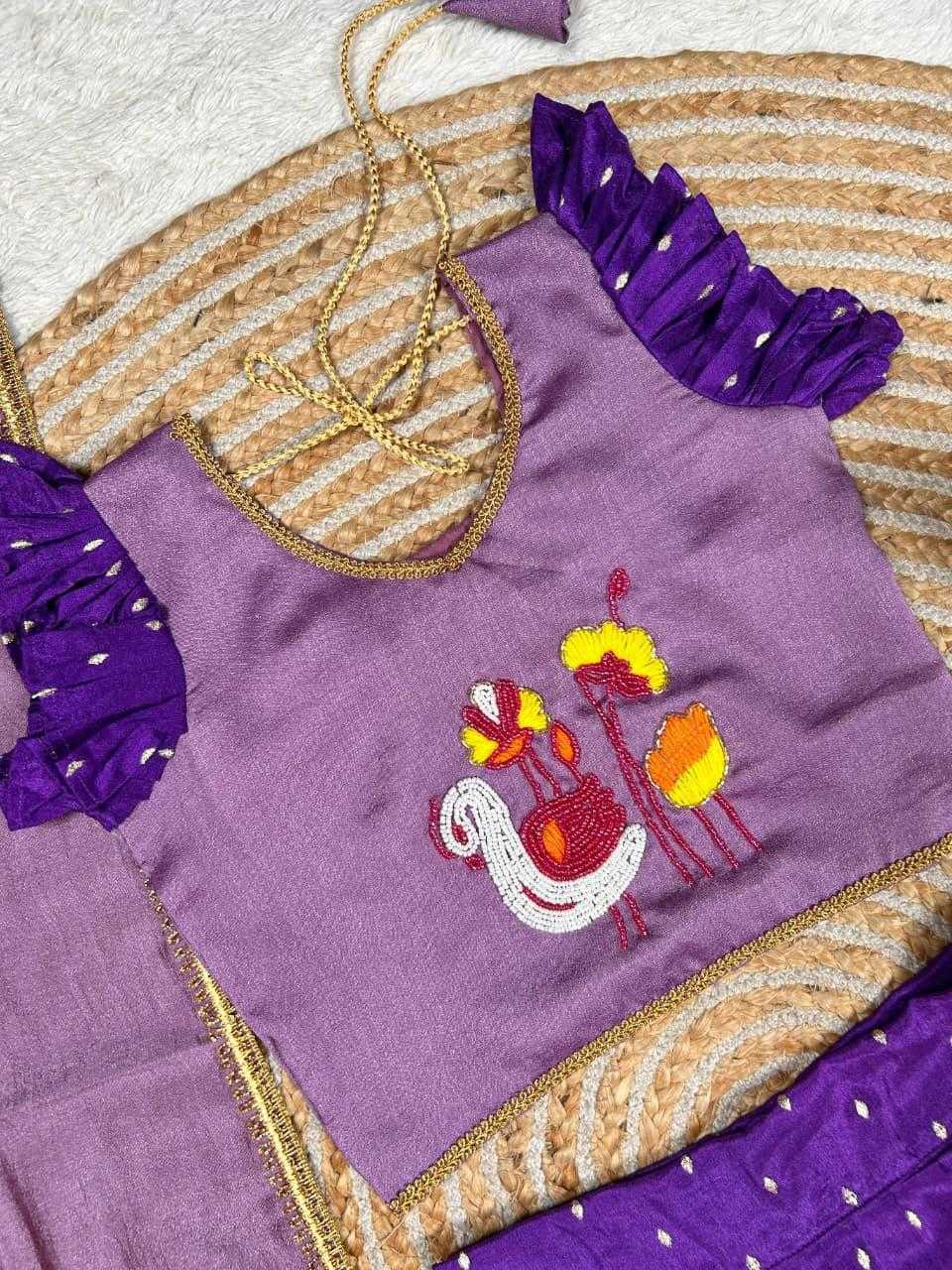 Ynf Chinon Silk KESH503 1129 Kids Wear Wholesale Kids Frocks Girls Frock Kids Designer Frock Manufacturer- Kapda Export