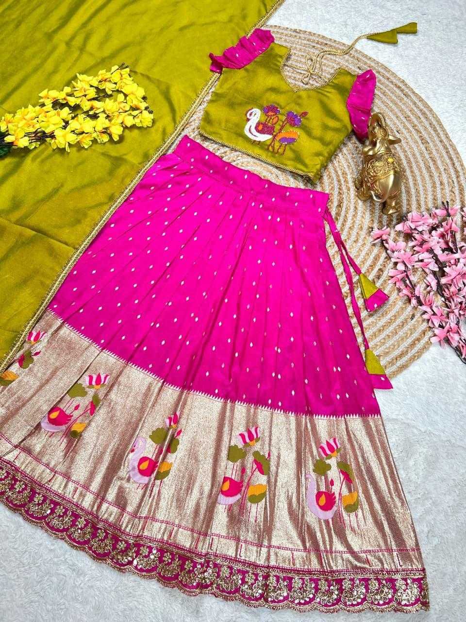 Ynf Chinon Silk KESH503 1129 Kids Wear Wholesale Kids Frocks Girls Frock Kids Designer Frock Manufacturer- Kapda Export