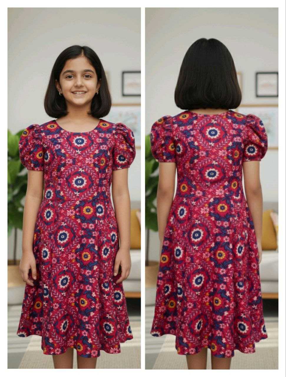 Ynf Cotton KESH461 187 Kids Wear Festive Collections Wholesale Kids Frocks Girls Frock Girls Cotton Frocks Manufacturer- Kapda Export